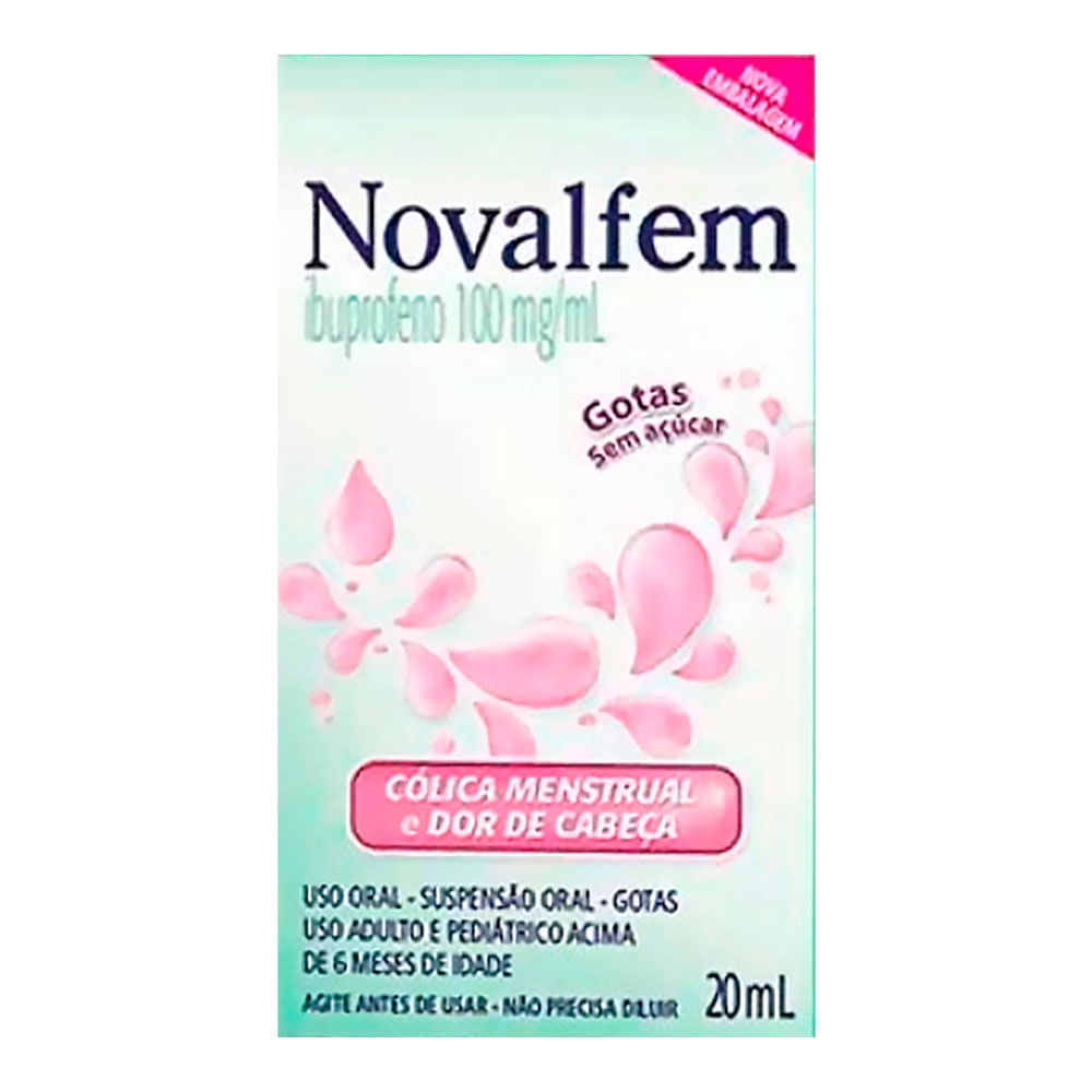 Analgésico e Antitérmico Novalfem 100mg/ml 20ml