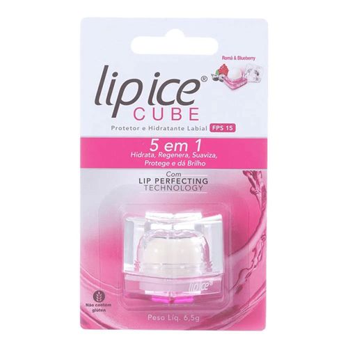 Protetor Labial Lip Ice Cube Fps 15 Romã & Blueberry Protetor Labial Lip Ice Cube Fps 15 Romã & Blueberry