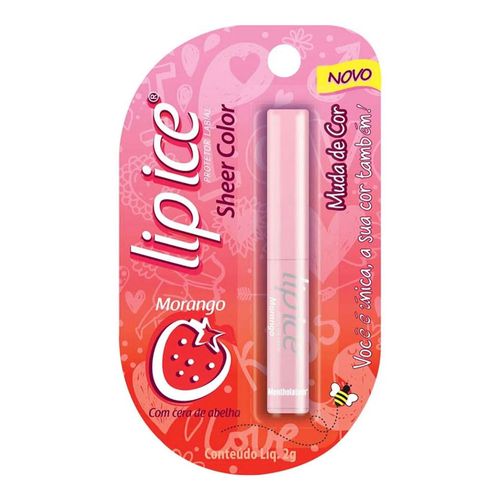 Protetor Labial Lip Ice Morango 2g Protetor Labial Lip Ice Morango 2g