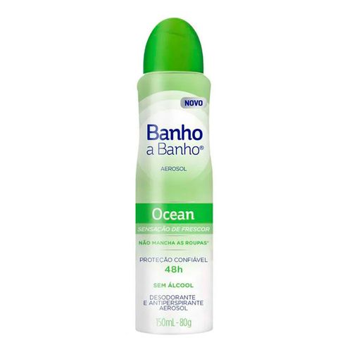 Desodorante Aerosol Banho a Banho Ocean 150ml Desodorante Aerosol Banho a Banho Ocean 150ml