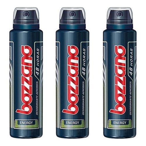 Desodorante Aerosol Bozzano Energy 150ml 3 Unidades Desodorante Aerosol Bozzano Energy 150ml 3 Unidades