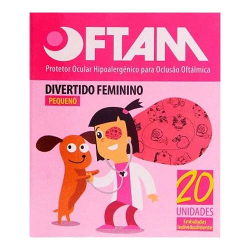 Protetor Ocular Oftam Divertido Rosa Amp Protetor Ocular Oftam Divertido Rosa Amp