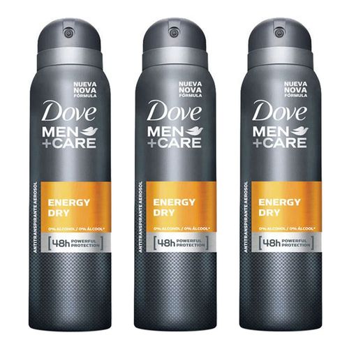 Desodorante Aerosol Dove Energy Dry 3 Unidades Desodorante Aerosol Dove Energy Dry 3 Unidades