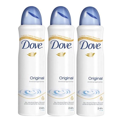 Desodorante Aerosol Dove Original 113ml 3 Unidades Desodorante Aerosol Dove Original 113ml 3 Unidades