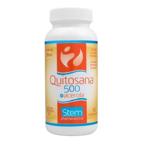 Quitosana 500mg + Acerola Stem 90 Comprimidos Quitosana 500mg + Acerola Stem 90 Comprimidos
