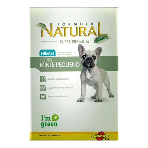 Ração Adimax Fórmula Natural Super Premium para Cães Filhotes de Porte Mini e Pequeno