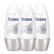 Desodorante Rexona Roll On Sem Perfume 50ml 3 Unidades
