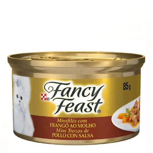 Ração Fancy Feast Frango ao Molho - lata com 85g Ração Fancy Feast Frango ao Molho - lata com 85g