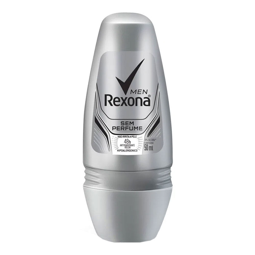 Desodorante Antitranspirante Roll On sem Perfume Rexona 50Ml - Supermercado  Bandeiras - Compre Online em Osvaldo Cruz/SP