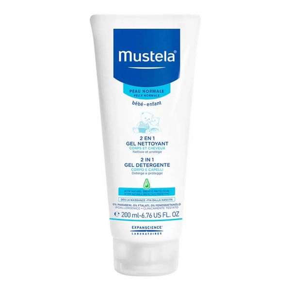 Shampoo 2 em 1 Cabelo e Corpo Mustela 200ml