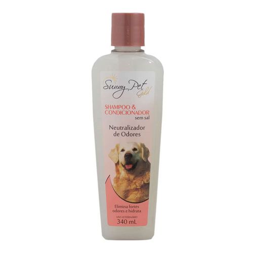 Shampoo 2 x1 Neutralizador de Odores Sem Sal Sunny Pet 340ml Shampoo 2 x1 Neutralizador de Odores Sem Sal Sunny Pet 340ml
