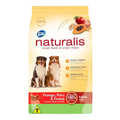 Ração Naturalis Adulto Frango, Peru & Frutas Raças Médias 2Kg Ração Naturalis Adulto Frango, Peru & Frutas Raças Médias 2Kg