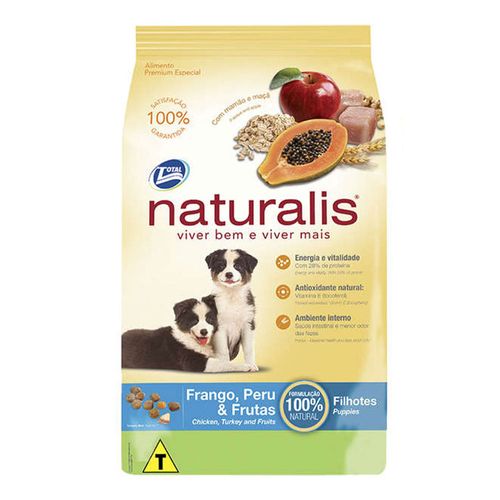 Ração Naturalis Filhote Frango, Peru & Frutas 2Kg Ração Naturalis Filhote Frango, Peru & Frutas 2Kg