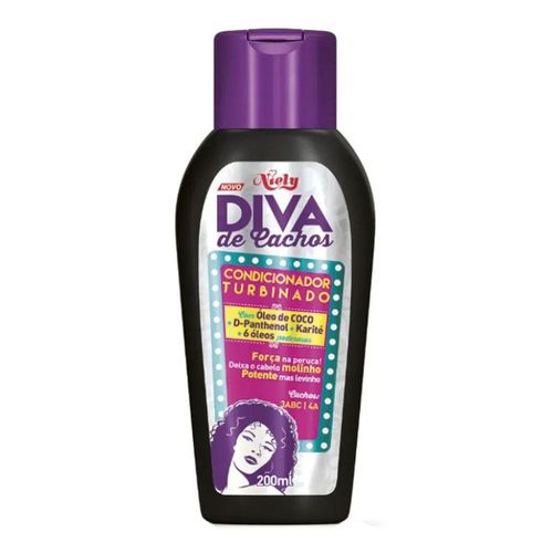 Condicionador Turbinado Niely Diva Cachos 200ml Condicionador Turbinado Niely Diva Cachos 200ml