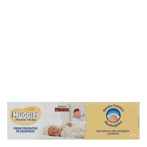 Creme Preventivo de Assaduras Huggies Primeiros 100 Dias 60g Creme Preventivo de Assaduras Huggies Primeiros 100 Dias 60g