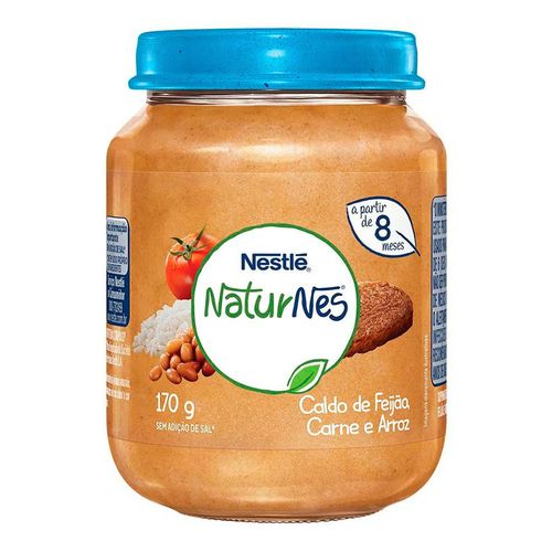 Papinha Nestlé Naturnes Caldo de Feijão Carne e Arroz 170g Papinha Nestlé Naturnes Caldo de Feijão Carne e Arroz 170g