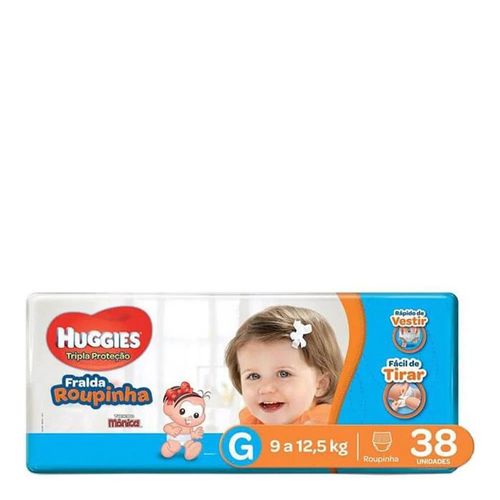 Fralda Descartável Huggies Veste Fácil Mega G 38 Unidades