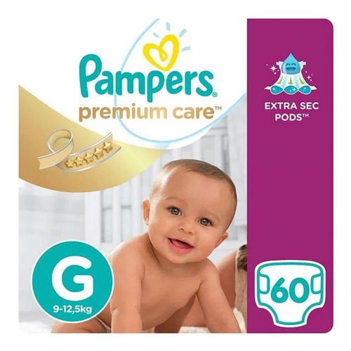 Fralda Descartável Pampers Premium Care G 60 Unidades Fralda Descartável Pampers Premium Care G 60 Unidades
