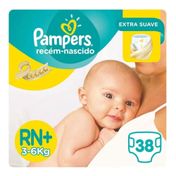 Fralda Descartável Pampers Recém-Nascido 3-6kg 38 Unidades