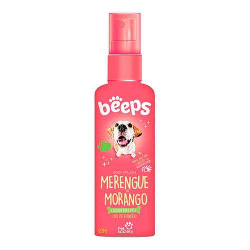 Perfume Beeps Cães e Gatos Merengue Morango - 120ml Perfume Beeps Cães e Gatos Merengue Morango - 120ml