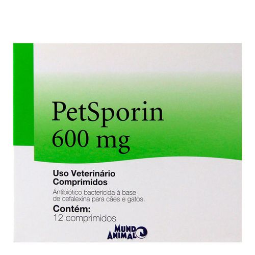 Petsporin 600mg com 12 Comprimidos Petsporin 600mg com 12 Comprimidos