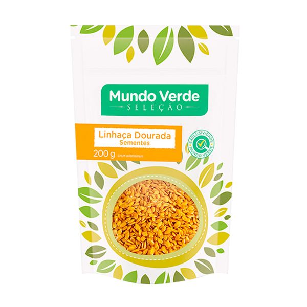 Superfood Semente de Linhaça Dourada Mundo Verde Seleção 200g