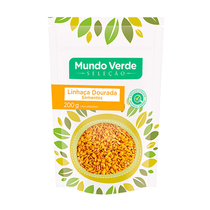 Superfood Semente de Linhaça Dourada Mundo Verde Seleção 200g