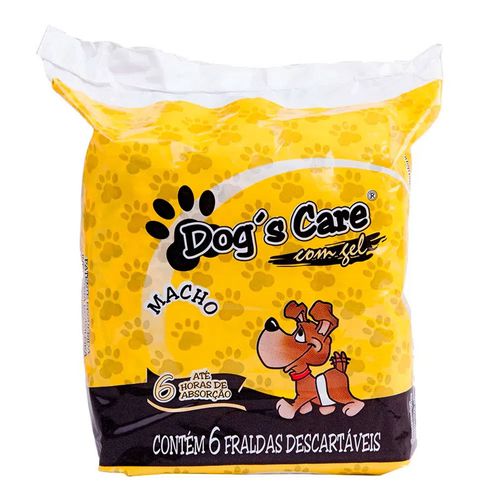 Fralda Higiênica Macho Descartável Dog's Care - 06 Unidades Fralda Higiênica Macho Descartável Dog's Care - 06 Unidades