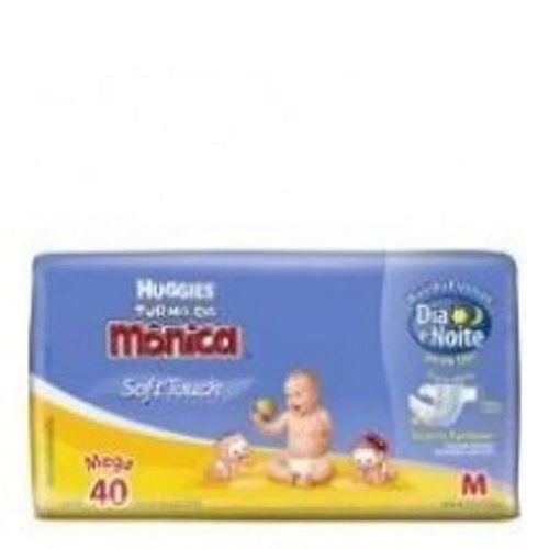 Fralda Descartável Turma da Mônica Soft Touch Média 40 Unidades Fralda Descartável Turma da Mônica Soft Touch Média 40 Unidades