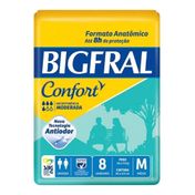 Fralda Geriátrica Bigfral Confort Média 8 Unidades