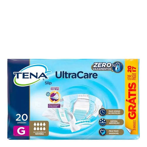 Fralda Geriátrica Tena Slip Ultra G Leve 20 Unidades Fralda Geriátrica Tena Slip Ultra G Leve 20 Unidades