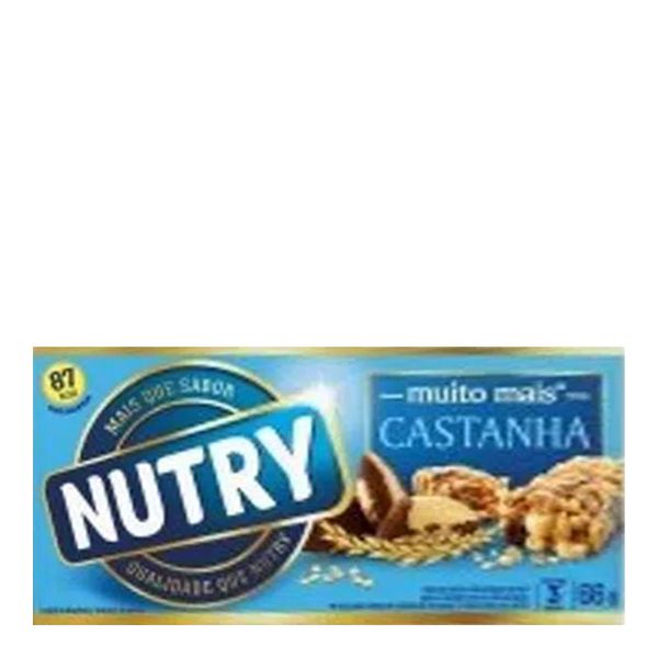 Barra de Cereal Nutry Castanha C/ 3 Unidades