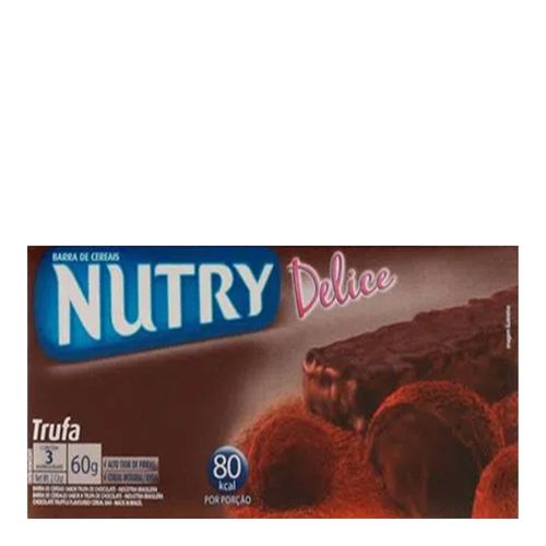 Barra de Cereal Nutry Delice Trufa 20g 3 Unidades Barra de Cereal Nutry Delice Trufa 20g 3 Unidades