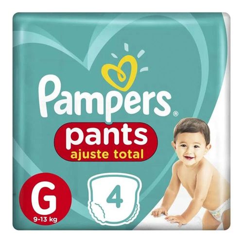 Fralda Pampers Pants Ajuste Total G 4 Unidades Fralda Pampers Pants Ajuste Total G 4 Unidades