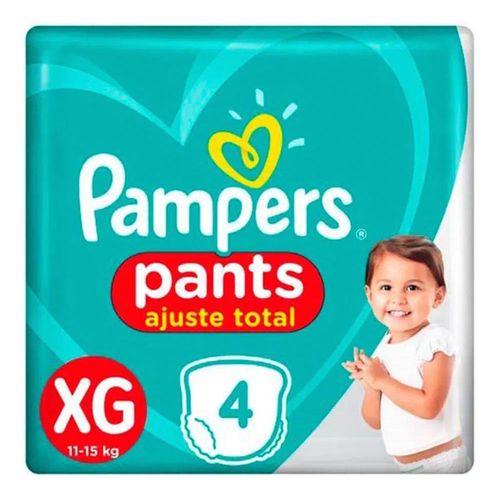 Fralda Pampers Pants Ajuste Total XG 4 Unidades Fralda Pampers Pants Ajuste Total XG 4 Unidades