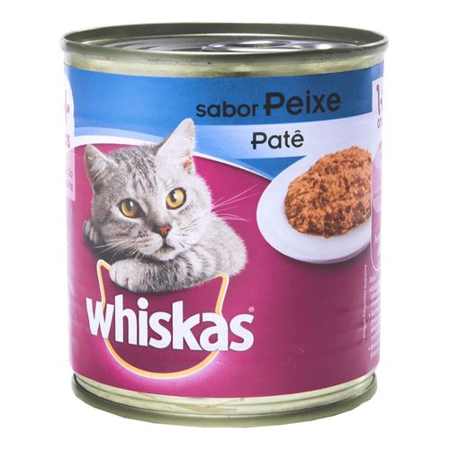 Ração Úmida Whiskas Adulto Lata Patê Peixe Ração Úmida Whiskas Adulto Lata Patê Peixe