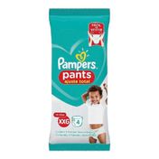 Fralda Pampers Pants Premium Care XXG 4 Unidades + 1 Par de Meias Infantis