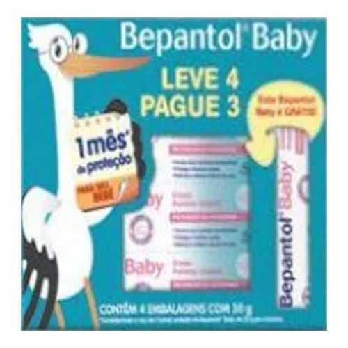 Bepantol Baby Bayer 30g 4 Unidades Bepantol Baby Bayer 30g 4 Unidades