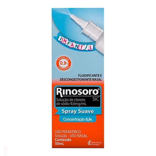 Descongestionante Rinosoro Sic Pediátrico 9Mg/Ml 50Ml Spray