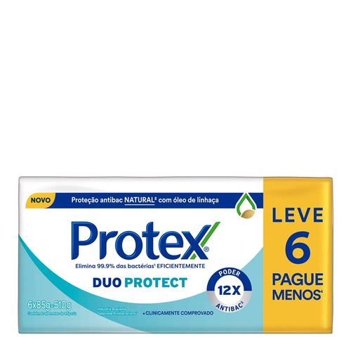 Sabonete Antibacteriano em Barra Protex Duo Protect 85g 6 Unidades Sabonete Antibacteriano em Barra Protex Duo Protect 85g 6 Unidades