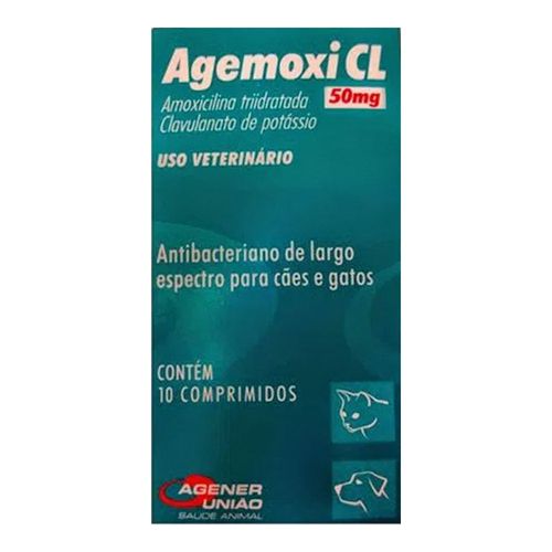 AGEMOXI CL 50mg - caixa com 10 compr. AGEMOXI CL 50mg - caixa com 10 compr.