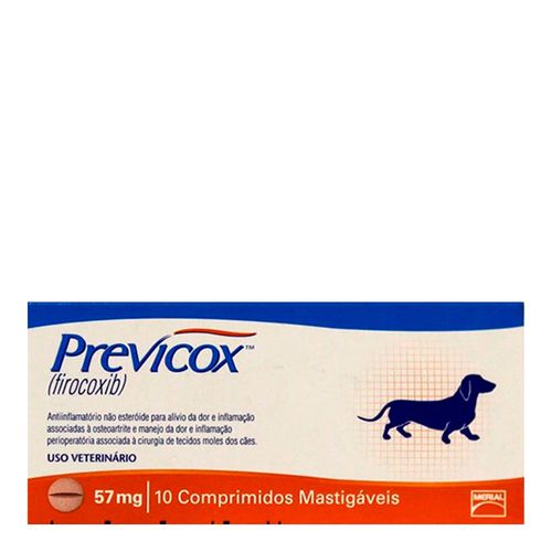 PREVICOX 57mg - caixa com 10 compr. PREVICOX 57mg - caixa com 10 compr.