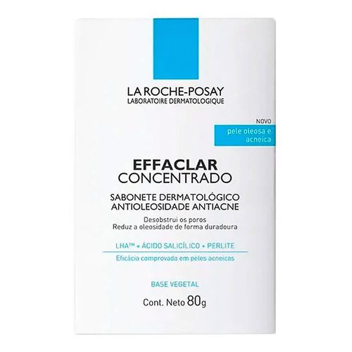 Sabonete de Limpeza Facial Effaclar Concentrado La Roche-Posay 80g