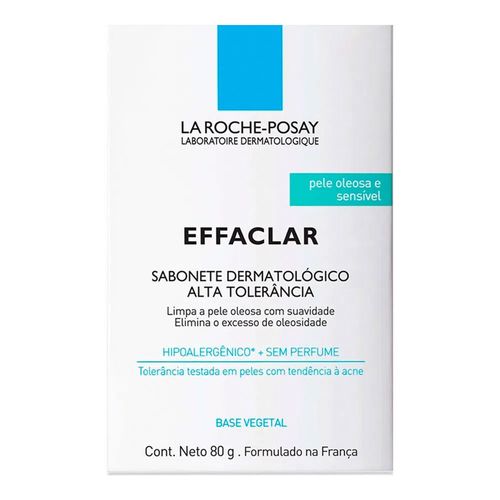 Sabonete de Limpeza Facial La Roche-Posay Effaclar Alta Tolerância 80g