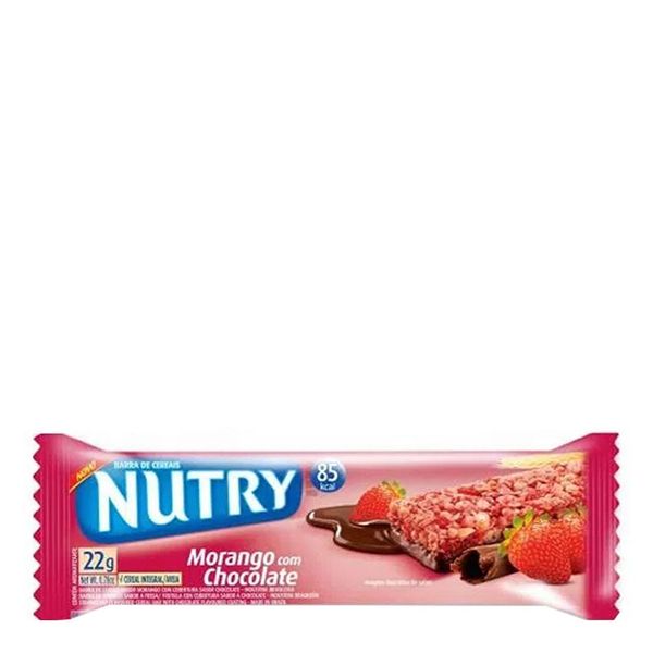 Barra de Frutas Nutry Fruitbar Recheada Morango 20g