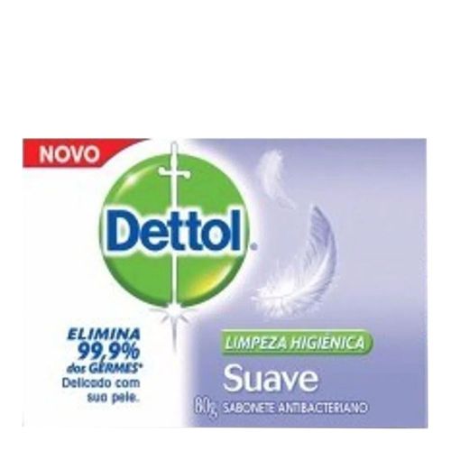 Sabonete Dettol Suave 80g Sabonete Dettol Suave 80g