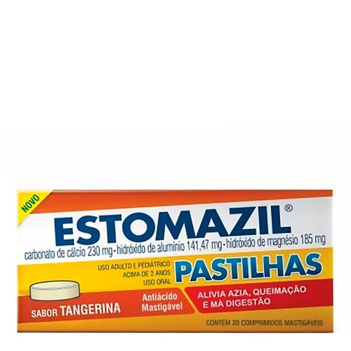 Estomazil Mastigável Tangerina Neo Química 20 Comprimidos Estomazil Mastigável Tangerina Neo Química 20 Comprimidos
