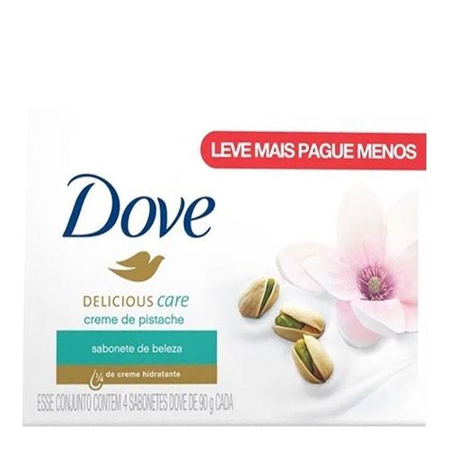 Sabonete Dove Pistache 90g C/ 4 Unidades