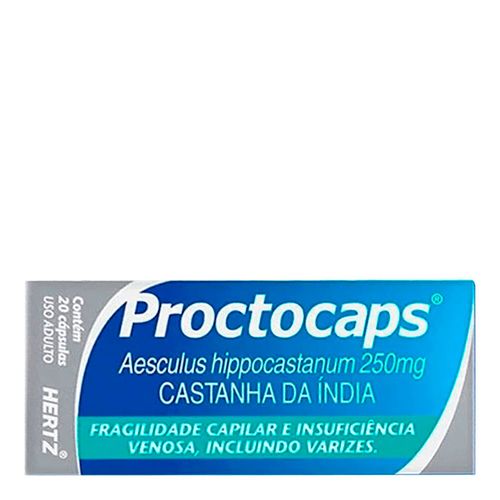 Proctocaps 250mg Kley Hertz 20 Cápsulas Proctocaps 250mg Kley Hertz 20 Cápsulas