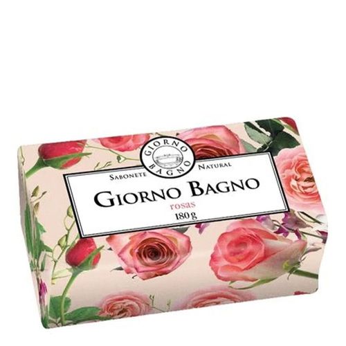 Sabonete em Barra Giorno Bagno Rosas da Bulgária 180g Sabonete em Barra Giorno Bagno Rosas da Bulgária 180g